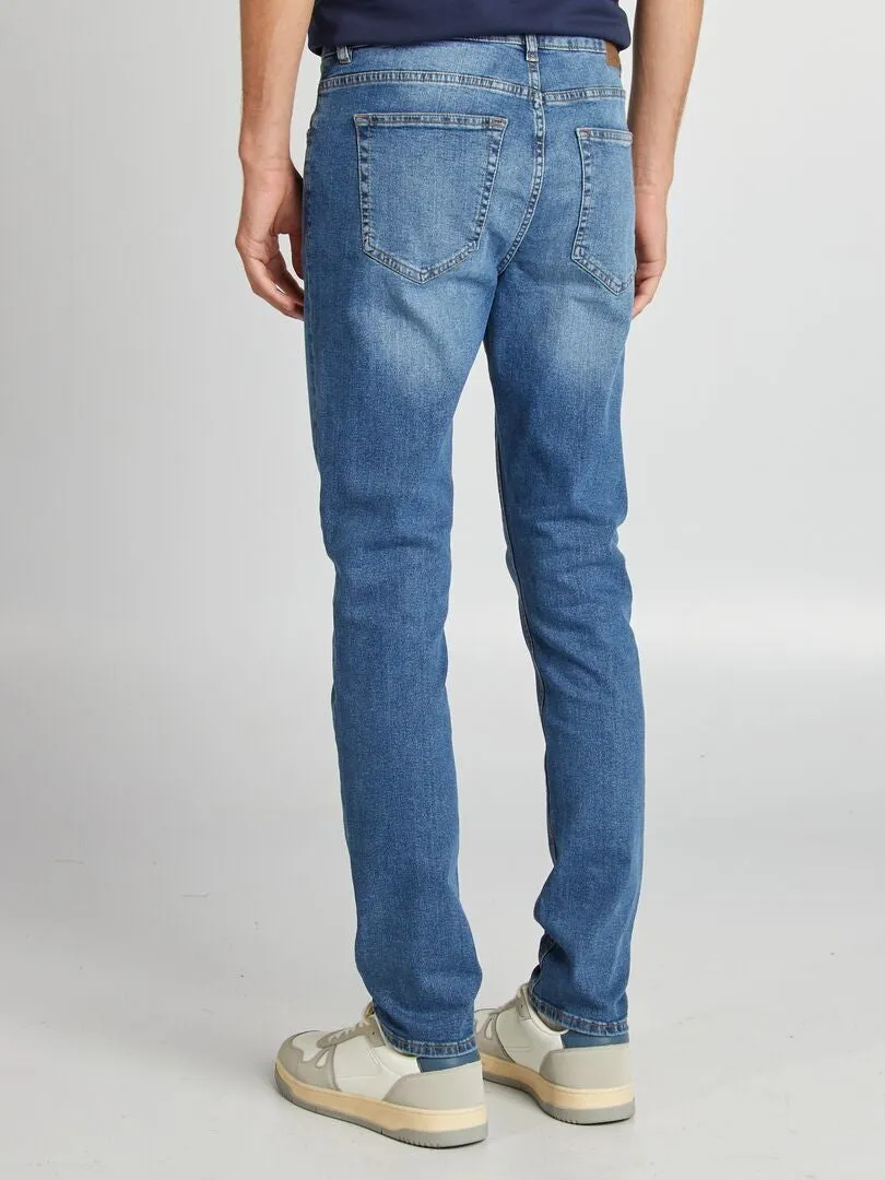 VAQUERO SLIM CON 5 BOLSILLOS  L34  AZUL